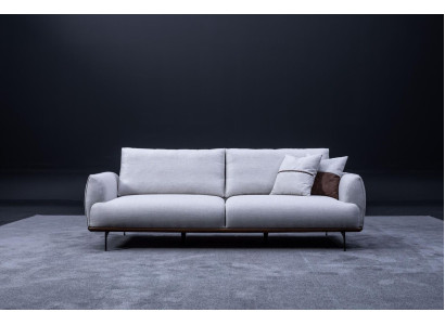 Luxury designer three-seater textile furniture living room upholstered sofas new