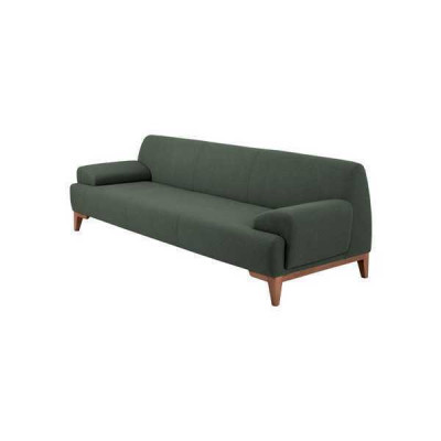 Dark green three-seater 3-seater couch upholstered sofa living room 3-seater couch
