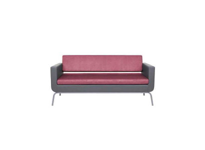 Gray-Pink Three-Seater Luxury 3-Seater High Quality Upholstery Designer Couch
