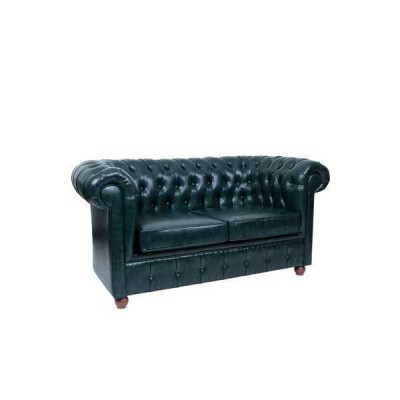 Dark Blue Chesterfield Two-seater Modern Sofa 2-seater 2-seater sofa