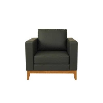 Dark green single-seater designer armchair relax 1-seater office relaxation chair