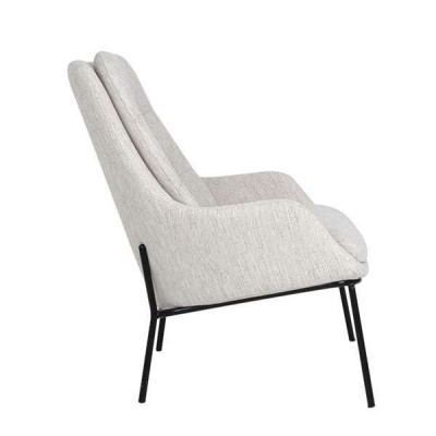 Designer Upholstery Chair Gray Armchair Luxury Armchair Textile Single Seater