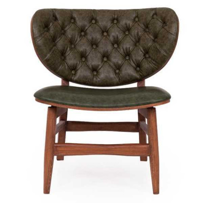 Modern Chesterfield Green Single Seat Upholstered Single Seat Recliner Chair