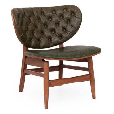 Modern Chesterfield Green Single Seat Upholstered Single Seat Recliner Chair