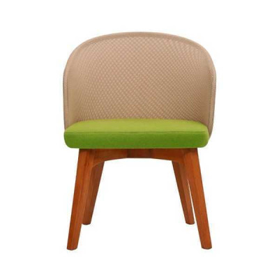 Two-tone dining room chair modern design luxury wooden chair single seater