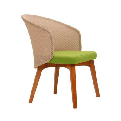 Two-tone dining room chair modern design luxury wooden chair single seater