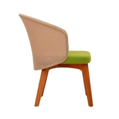 Two-tone dining room chair modern design luxury wooden chair single seater