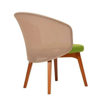 Two-tone dining room chair modern design luxury wooden chair single seater