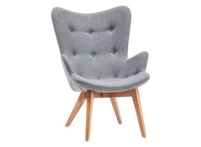 Designer Gray Dining room chair Wood Single Seater Living room Luxury Chairs