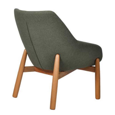 Green Dining room chair Living room Chairs Designer single seater wooden feet