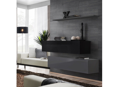 Living room Wall shelf Sideboard Wall cabinet Complete set 3 pieces. new