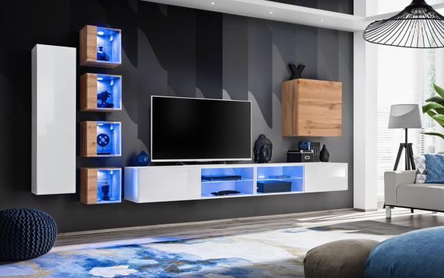 Wall unit Designer Wardrobe Wall Shelves Sideboard Wall cabinet Living room furniture