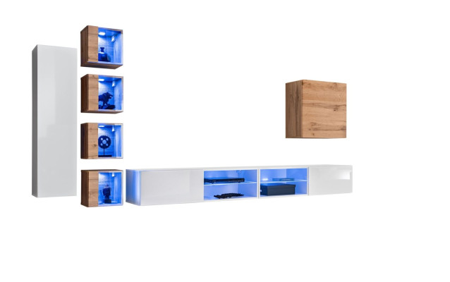 Wall unit Designer Wardrobe Wall Shelves Sideboard Wall cabinet Living room furniture