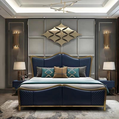 Bedroom Set Designer Luxury Group Suite Bed 2x Bedside table 3 pcs new