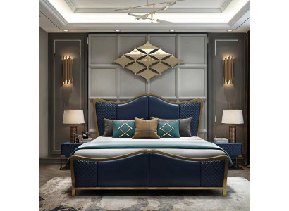 Bedroom Set Designer Luxury Group Suite Bed 2x Bedside table 3 pcs new