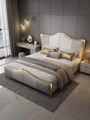 Bedroom Set Designer Luxury Group Suite Bed 2x Bedside table 3 pcs new