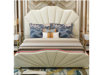 Design Leather Beds Hotel Double Bed Bedroom Furniture Furnishings