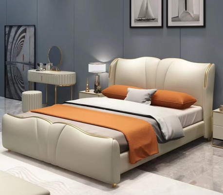 Bed 2x Bedside table 3 pcs. Bedroom Set Design Furniture Modern Luxury Beds new