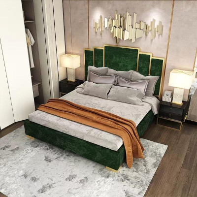Design Bed Textile Luxury Beds Modern Hotel Frame Sleep Room 180x200