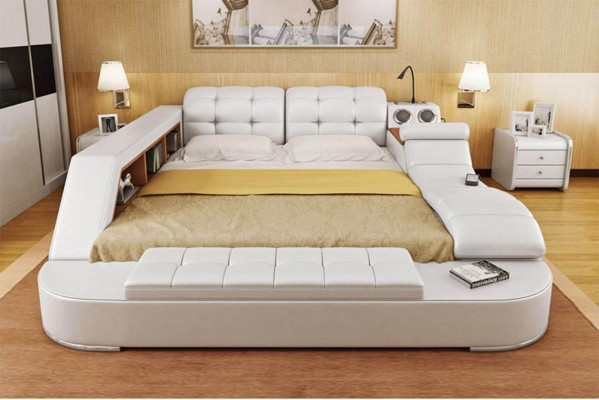 Chesterfield Double Luxury Design Bed 180x200 Multifunction sbett new