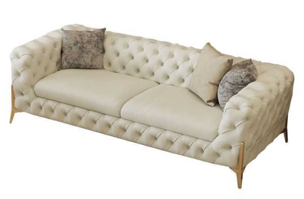 Sofa set 3+1 Seater Set Design Sofas Upholstery Leather Relax Modern Furniture