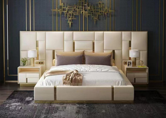 Complete Bedroom Furniture Set 3 pcs. Design Furniture Bedside tables Beds