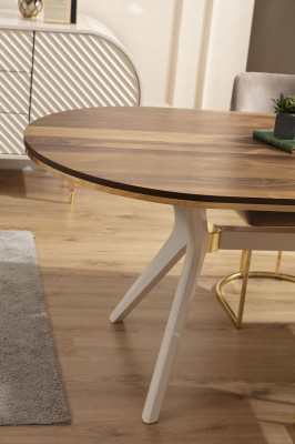 Dining set Dining room Luxury dinette Dining table Table Chairs Brown Set 7 pieces
