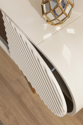 TV stand TV cabinet lowboard shelves sideboard table modern white luxury new