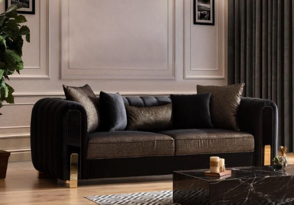 Sofa Three Seater Three Seater Modern Fabric Black Sofas Design Living room