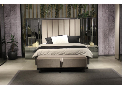 exclusive s Luxurious Bedroom Set: Bed, 2 Bedside tables & Stool