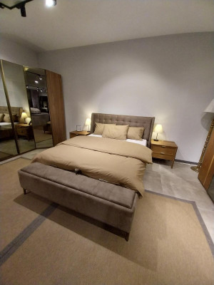 Bedroom luxury bed double design elegant modern bed new hotel