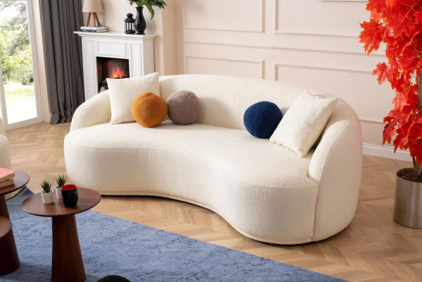 Design Couch Semicircular Couches Luxury Sofa Upholstery Furniture 4 Seater xxl big