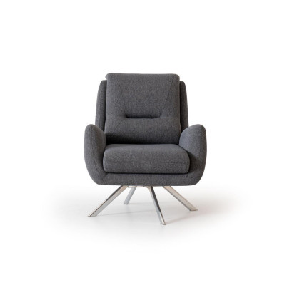 Modern Armchair Luxury Furniture in Living room Lounge Club Designer gray Furnishings