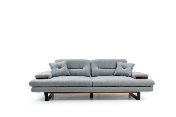 Modern Furniture Living room Sofa 3 Seater gray xxl big Designer 238cm Furniture