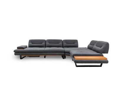 Designer Corner sofa L-shape Luxury Gray Furniture for Living room Living landscape