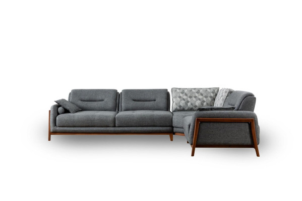 Designer Corner sofa L-shape Luxury Upholstery Textile Living landscape Furniture in the Living room