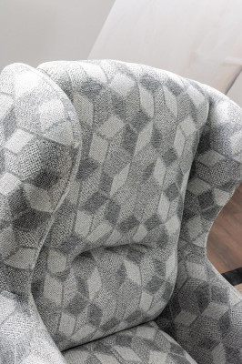 Living room Set Corner sofa L-shape Couch Gray Upholstery 3 +1 Seater Textile