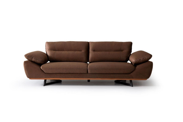 Modern Designer Sofa 3 Seater 240cm xxl Couch Upholstery Sofas Design Brown