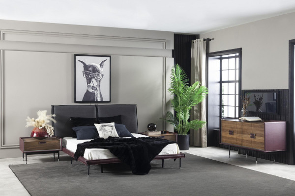 Bedroom Set Complete Wardrobe Bedside tables Bed Wardrobe 4 pieces.