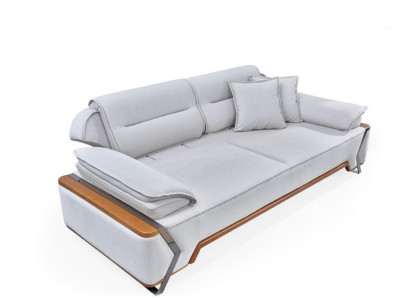 Designer White Sofa Luxury Living room Couch Upholstery 3-Seater New 3-Seater