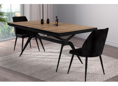 Luxury Dining room table Extendable Design Kitchen Table Wood Brown Table
