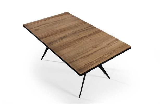 Luxury Dining room table Extendable Design Kitchen Table Wood Brown Table