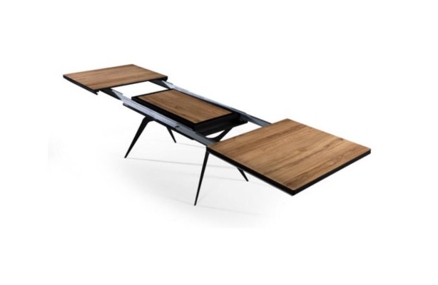 Luxury Dining room table Extendable Design Kitchen Table Wood Brown Table