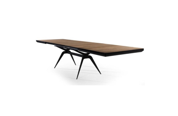 Luxury Dining room table Extendable Design Kitchen Table Wood Brown Table