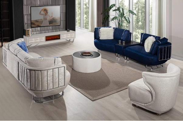 exclusive s Living room Set Sofa 3+3 with Table Armchair and Coffee table 4 pieces
