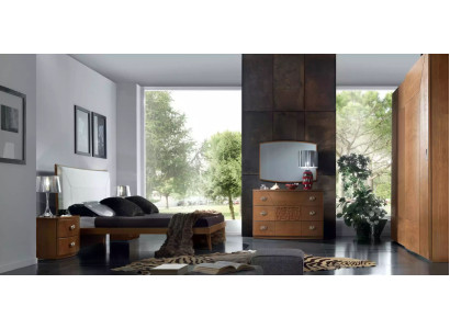 Bedroom Set Bed 2x Bedside table Chest of drawers 6-piece Design Luxus Complete