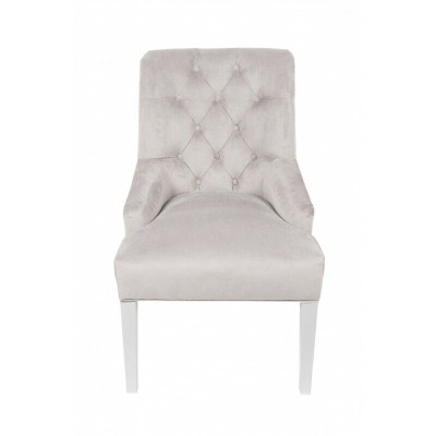 Modern White Chesterfield Upholstery Armchair Luxurious single seater armchair