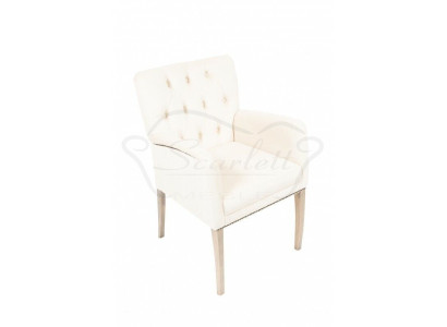 Modern White Chesterfield Upholstery Armchair Single Seater Recliner Textile Dining chairs