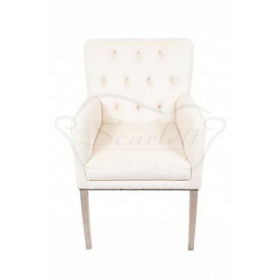 Modern White Chesterfield Upholstery Armchair Single Seater Recliner Textile Dining chairs