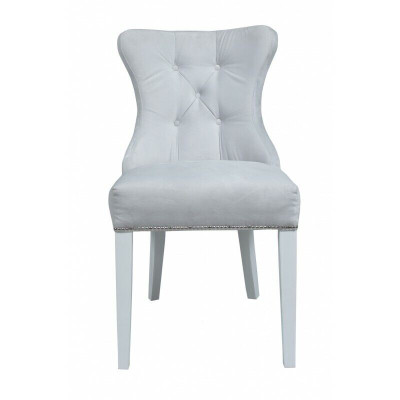 Gray Upholstery Chesterfield Chair Designer Einitzer Armchairs Dining room furniture